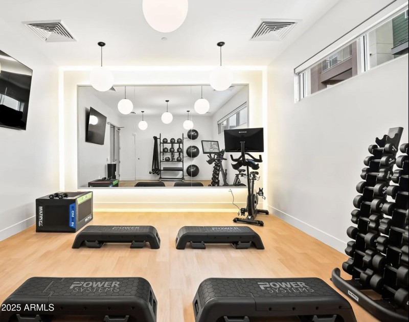 Private exercise room