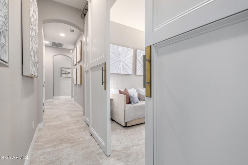 Bedroom W/ Custom Barn Doors