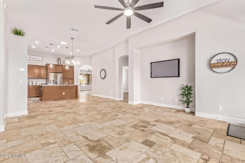 Family Room & Kitchen View