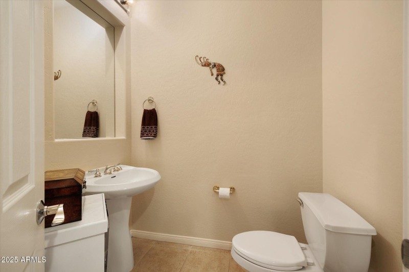 Downstairs powder room