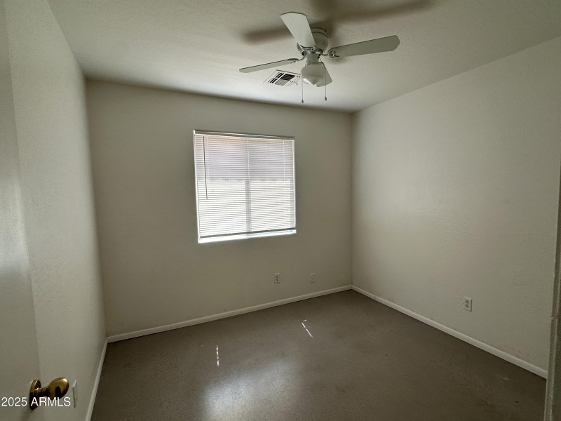 Bedroom 2 fan and blinds