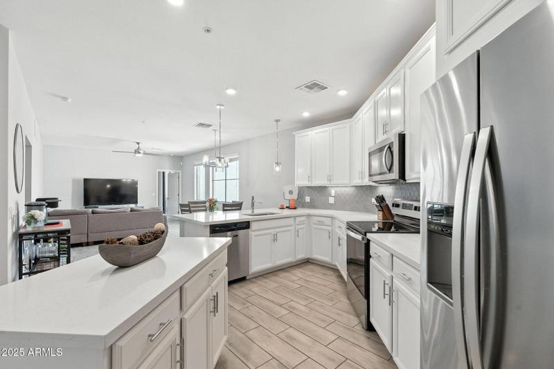 View from Kitchen to Main Living Space