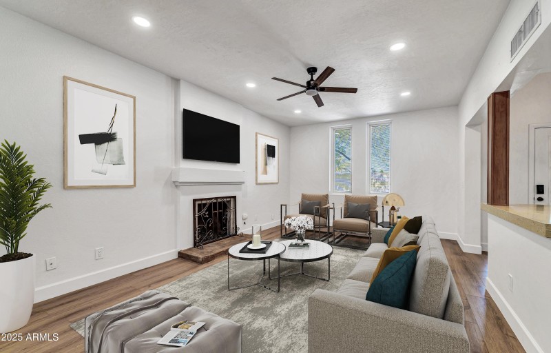 Fireplace in Living Room