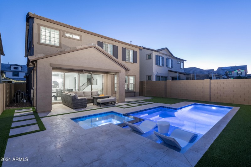 Pool & Spa, Covered Patio