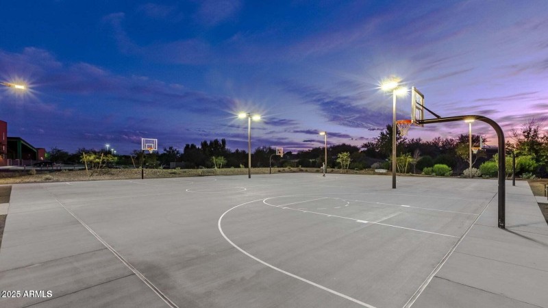 Community basketball courts