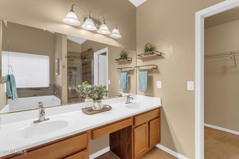 Master Bath and Walk In Closet