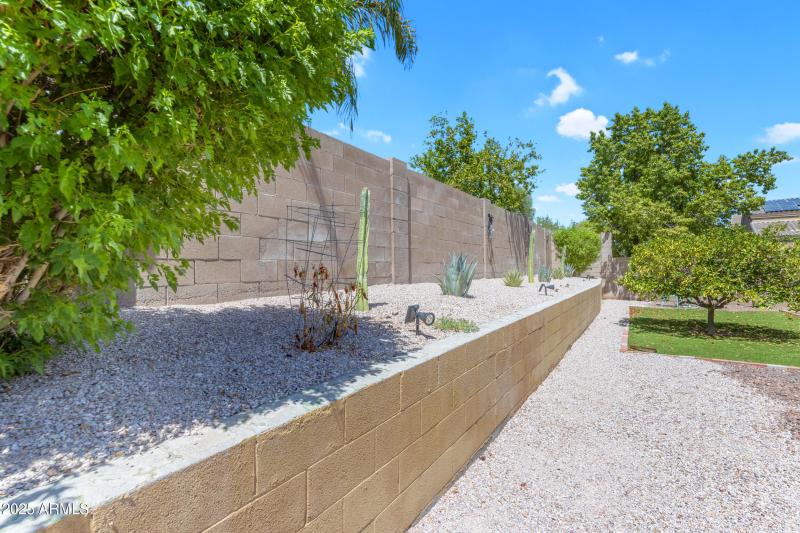 Tall block wall for privacy