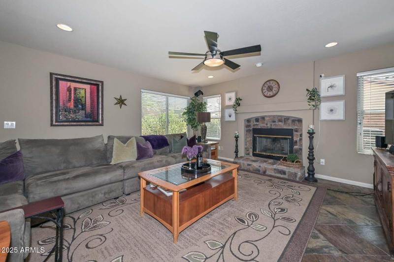 Family Room-Fireplace