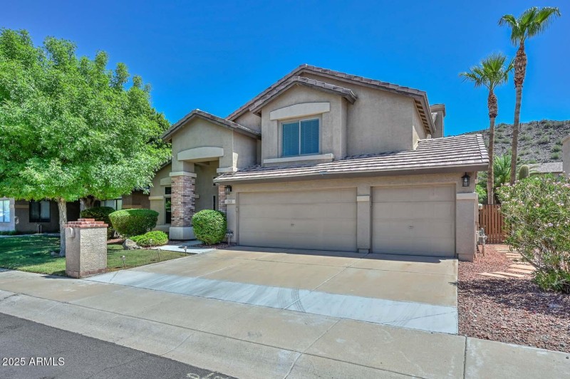 Front View-3-Car Garage