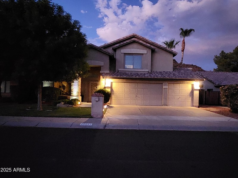 Night view front of home