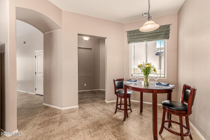 Informal dining area