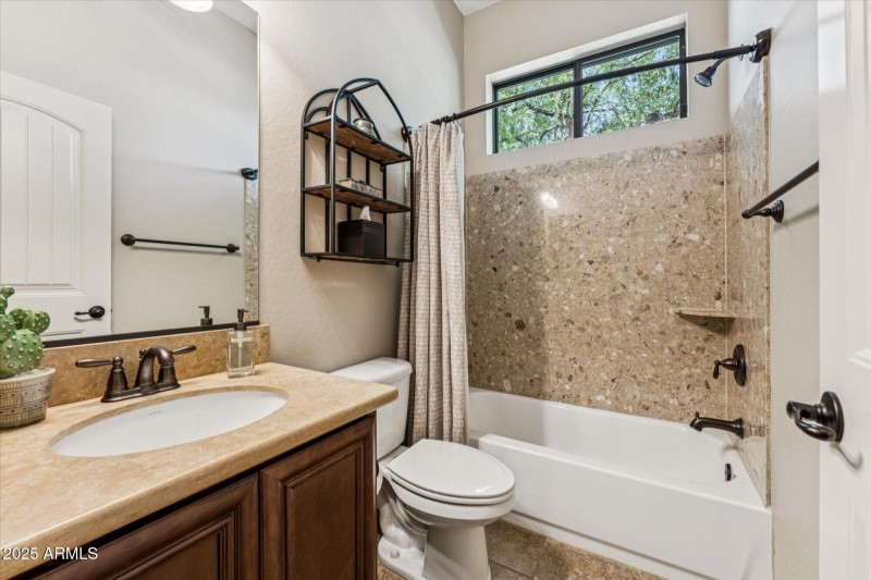 Functional Bathroom with Storage Shelves