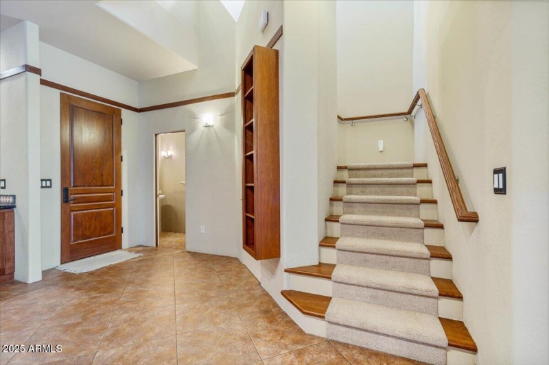 Front Door, Guest Bath and Stairs