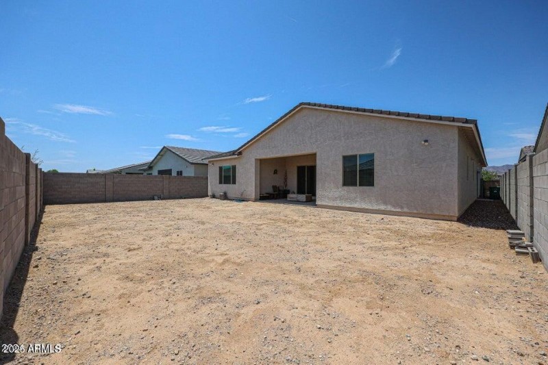 Large backyard