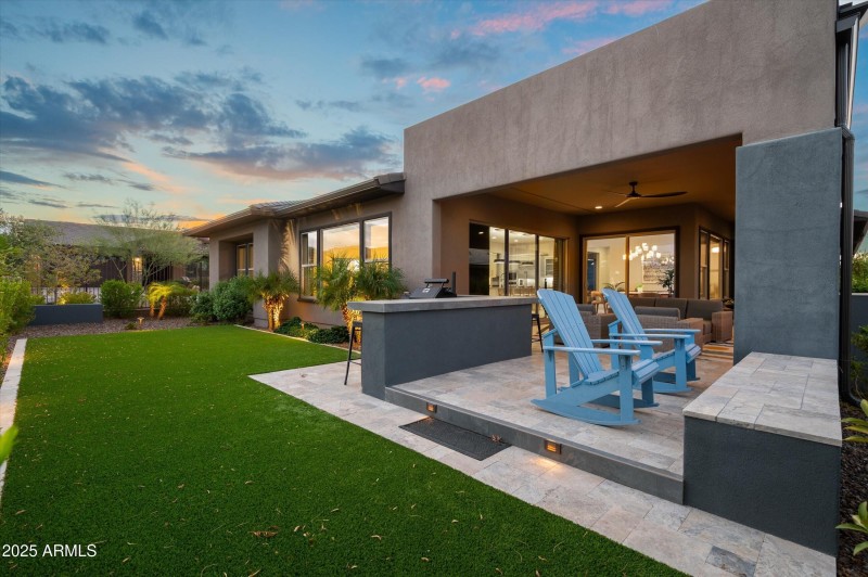 Backyard at Dusk