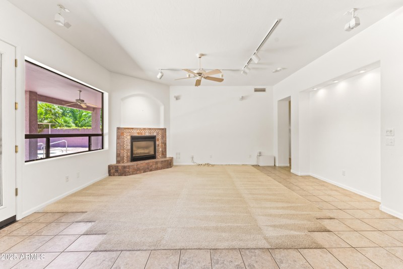Cozy Family Room with Fireplace