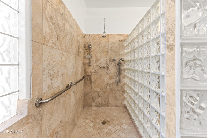 Walk-In Glass Block Shower