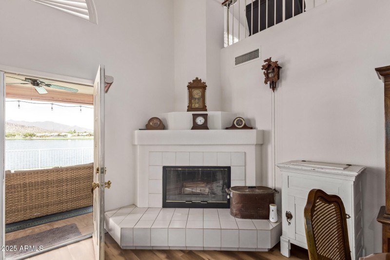 Great room fireplace