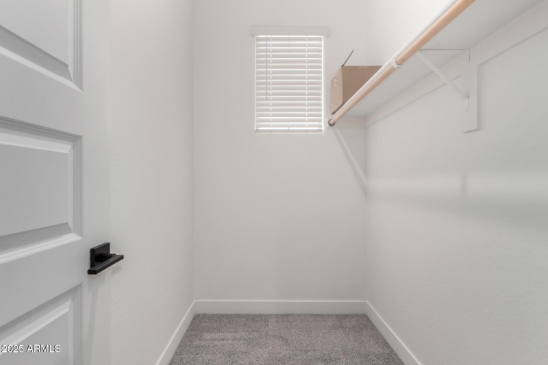 Guest bedroom walk in closet