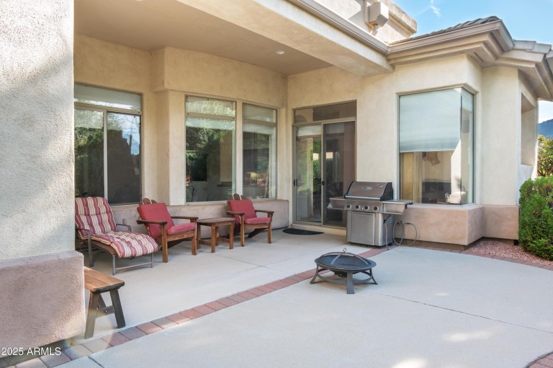 Back patio area