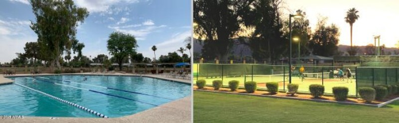 Outdoor Pool and Pickleball Courts