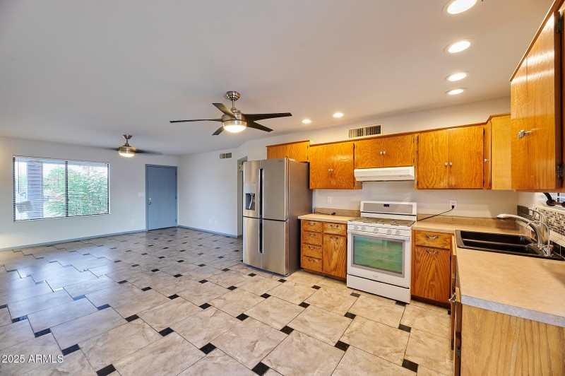 Kitchen and greatroom