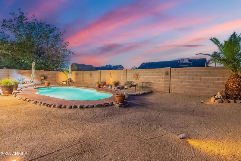 Backyard with Pool