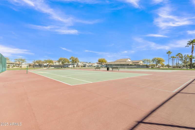 Community tennis court