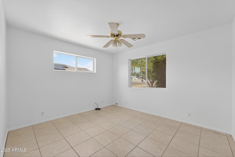 Bedroom 2 with view of Front