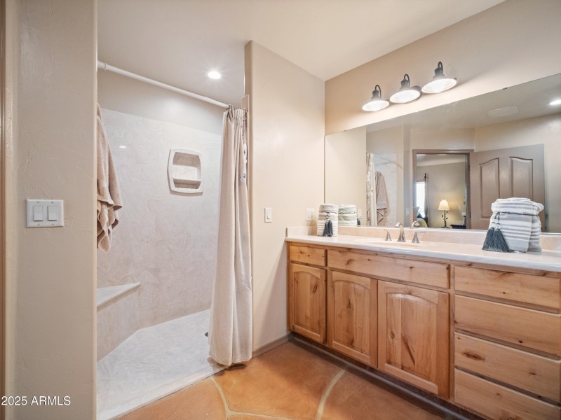 Walk in Shower in the Primary