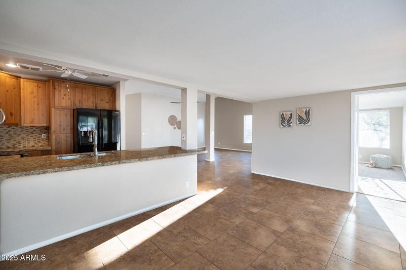 family dining & entrance to bed 3