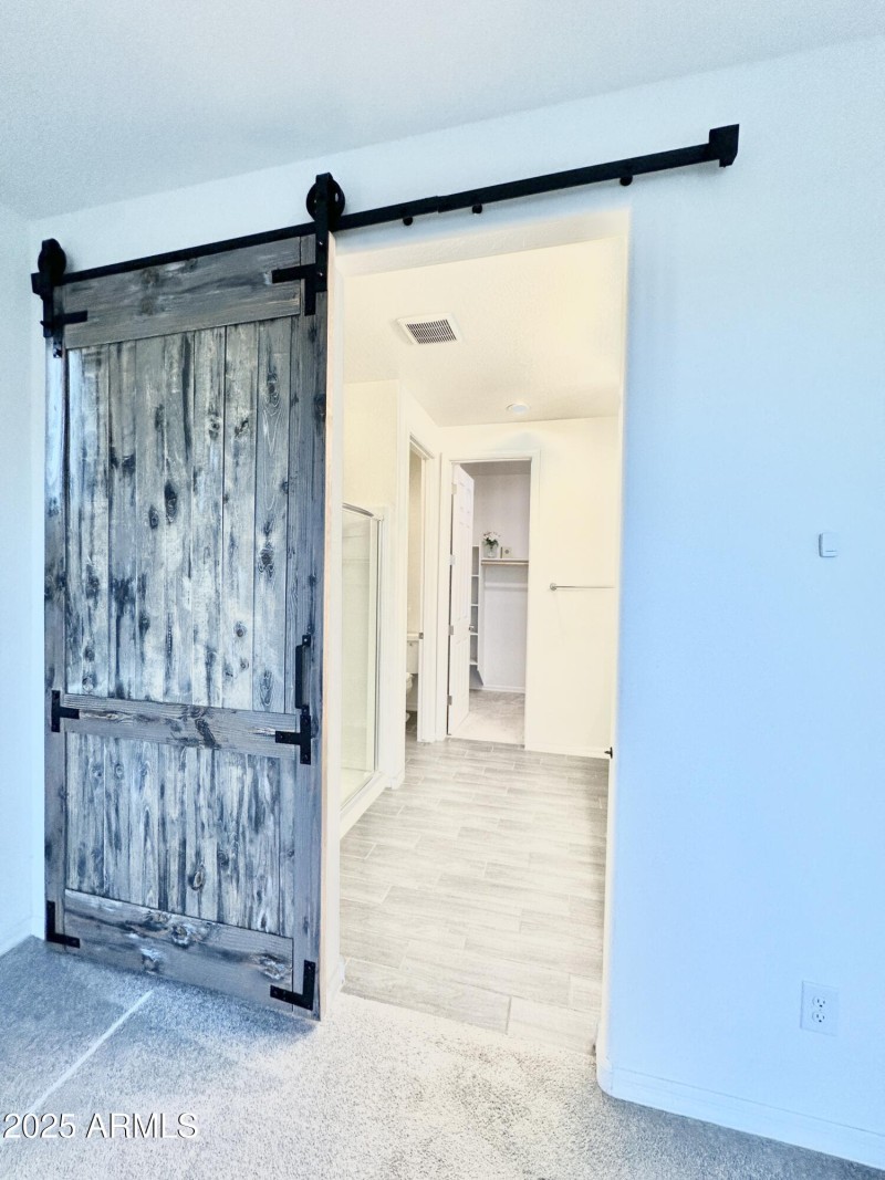 Primary Bath with Barn Doors