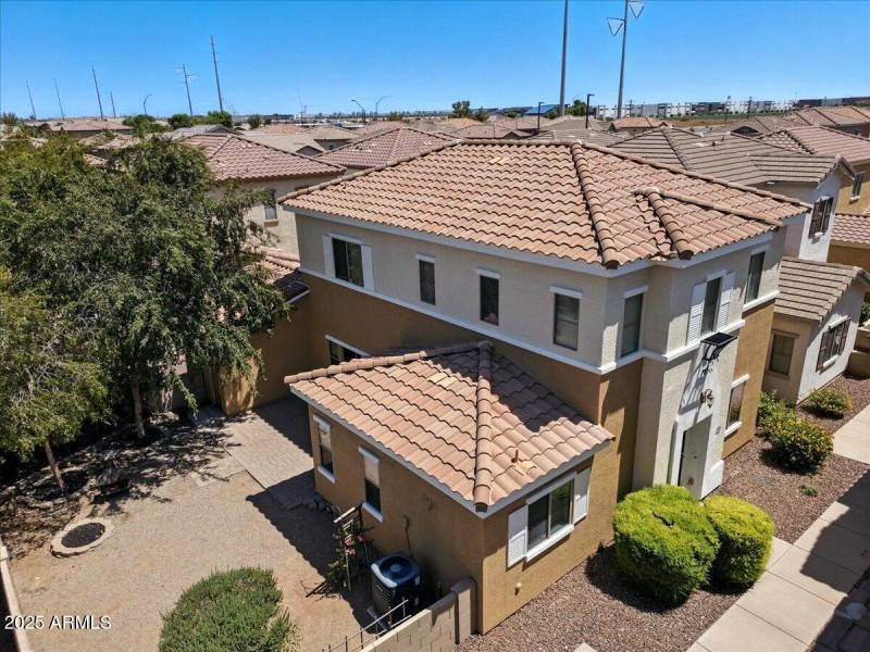 Aerial front of home