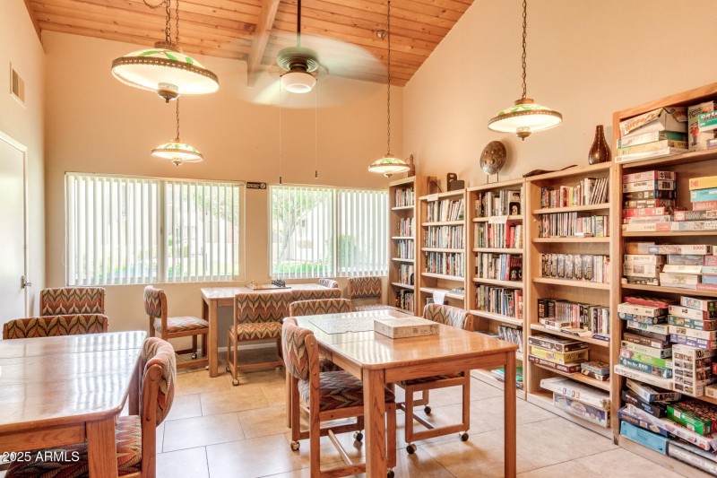 library and game room