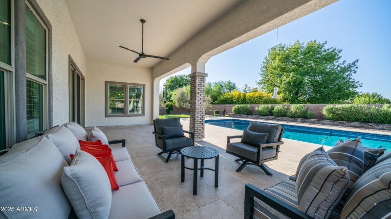Entertaining patio