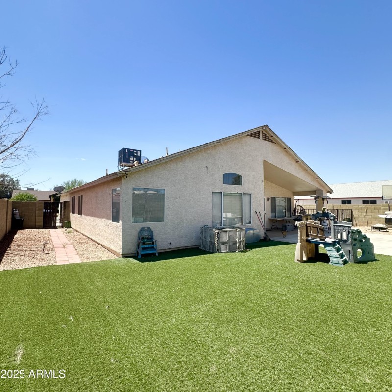 Updated Backyard with Turf
