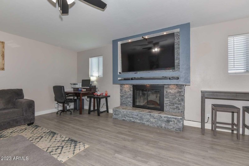 Family Room-Fireplace