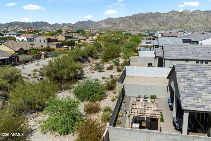 Backyard_Drone View of Mountain and Wash