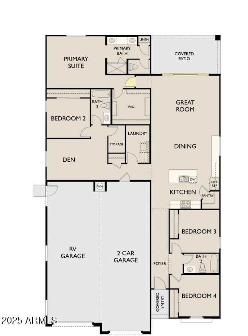 Estates 545 L Garage floorplan