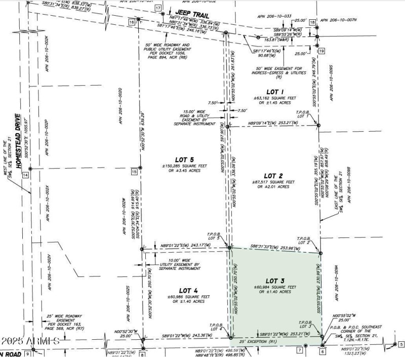 Survey Map recorded 2021