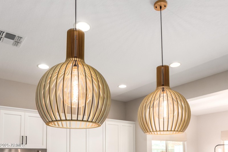 Custom Pendant Lighting in Kitchen