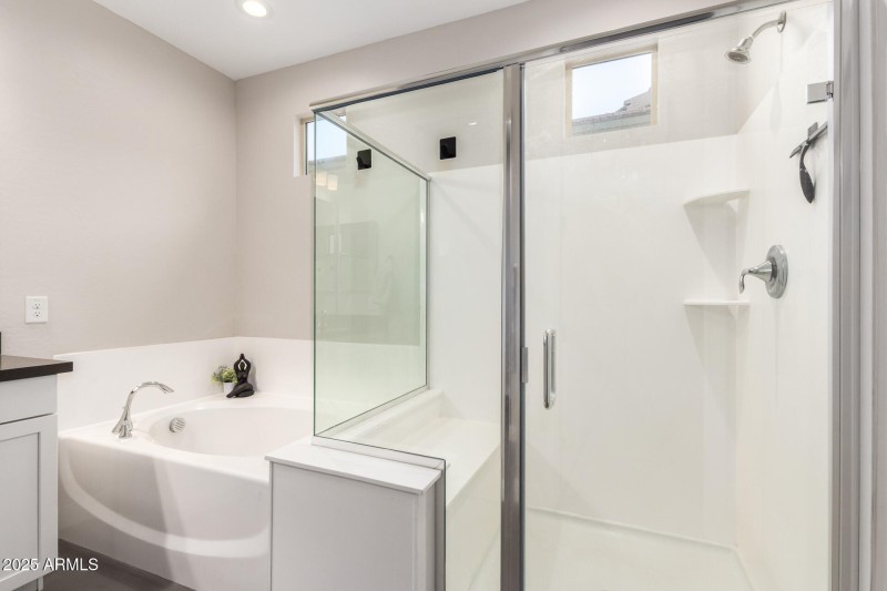 Separate Tub & Walk-in Shower