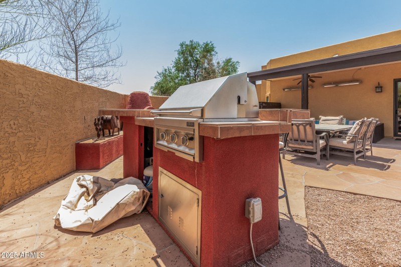 Built in BBQ