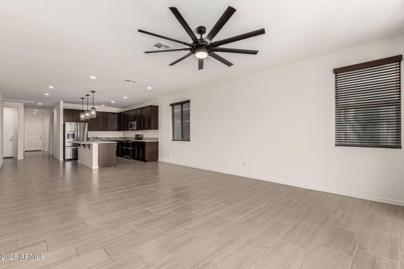 Living Room into Kitchen