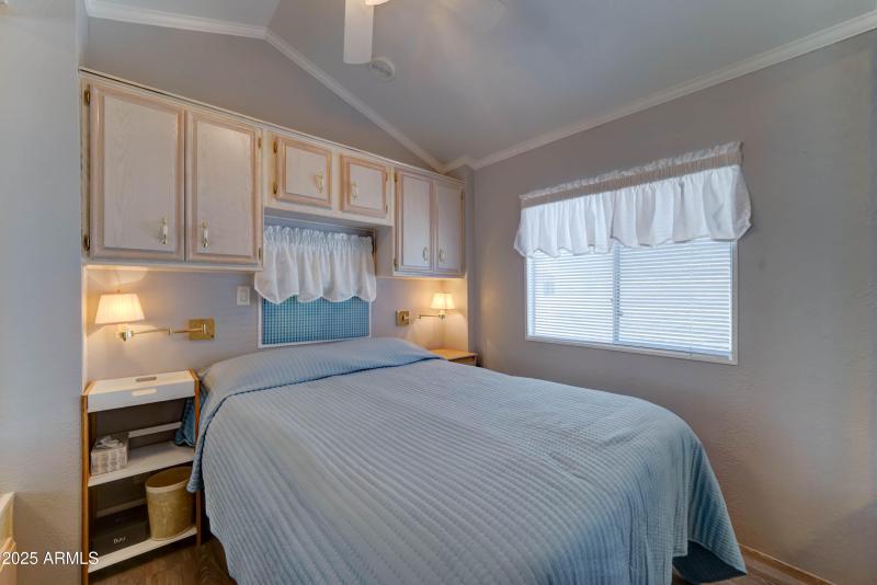 Bedroom has plenty of storage spaces - C