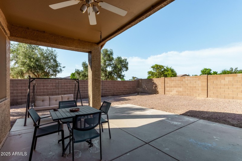 Covered patio