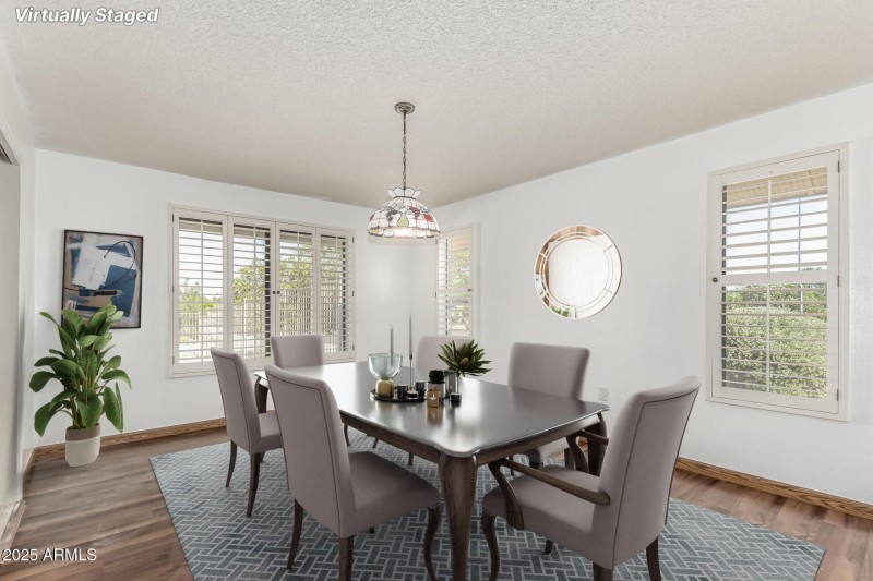 Virtually Staged Dining Room