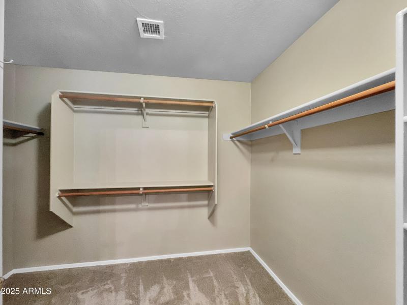 Master walk in closet