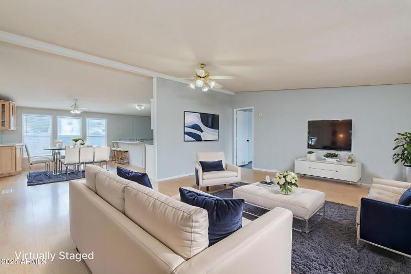 Virtually Staged Living Area