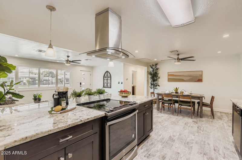 Kitchen looking into Dining Room